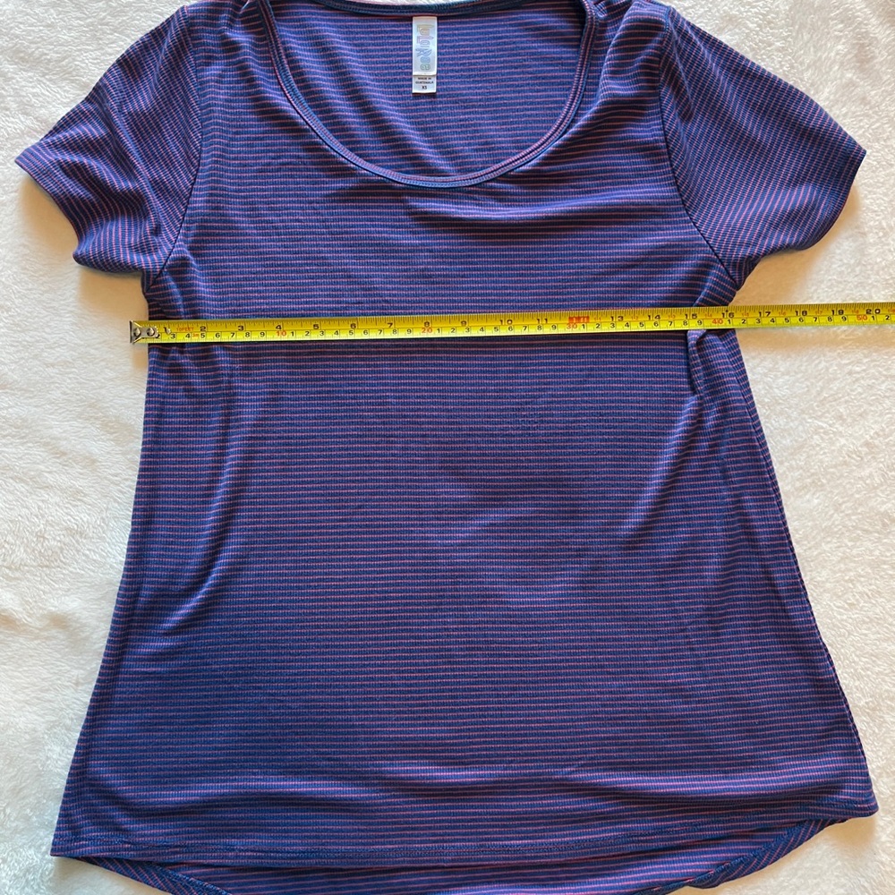 Classic Purple Striped Women's Top